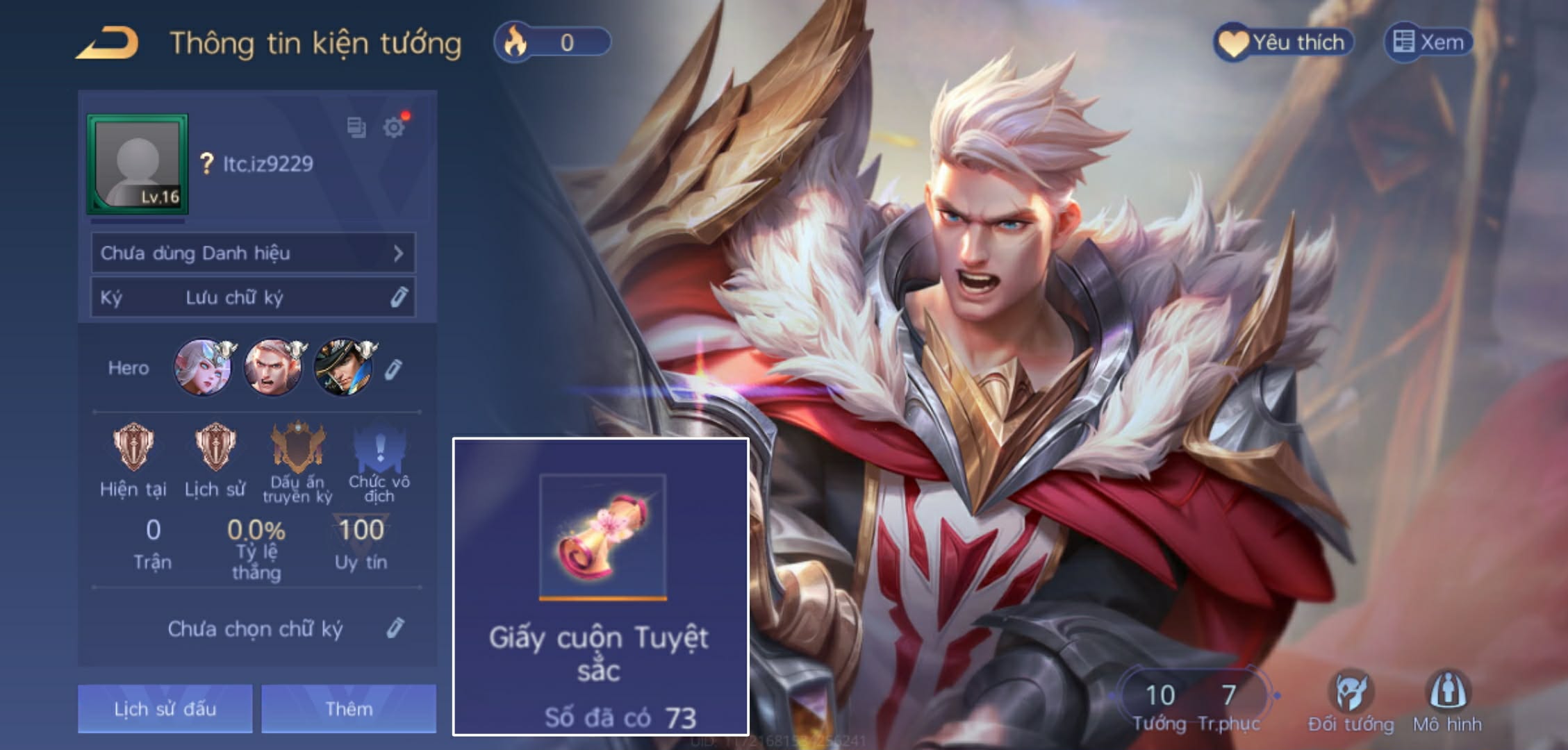 Nick Giấy Tuyệt Sắc